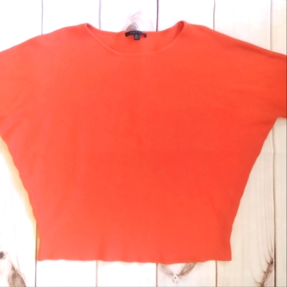 Cyrus Bright Orange Dolman Sleeve Sweater - Picture 4 of 8